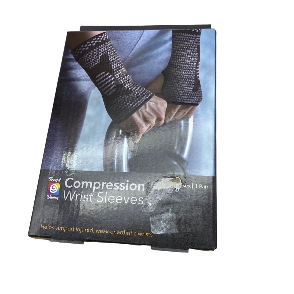 Trend Vision Compression Wrist Sleeves Unisex XL‎ 11-13” Injury Arthritis NWT